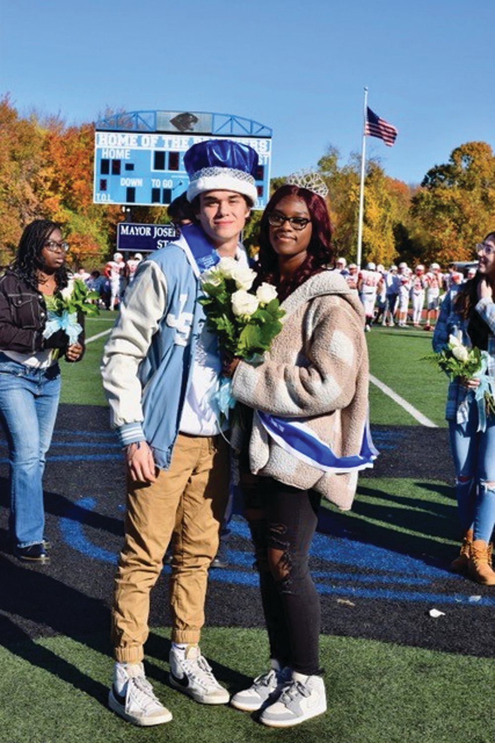 POPULAR PANTHERS: Jacob Muller and Taylor Powell were crowned King and Queen of Johnston High’s 2022 Homecoming.
